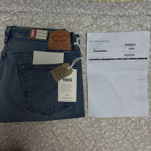 리바이스 lvc 1955 501 블랙잭 36-30 이미지