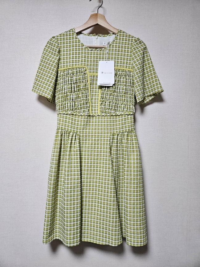 새상품 잇미샤 it michaa 썸머 체크 원피스 55사이즈 이미지