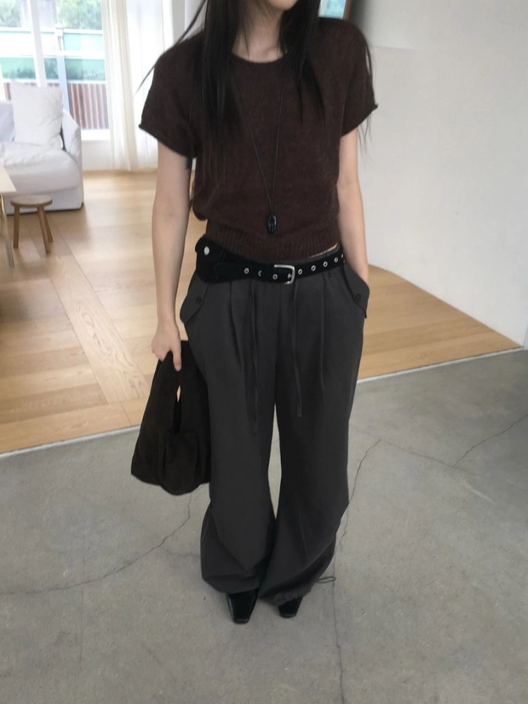미엔느 mienne 포키 스웨이드 벨트백 이미지