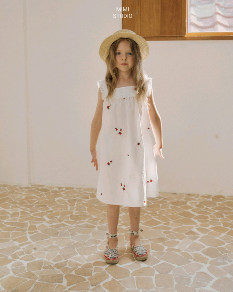 여아 라탄 썬햇 핸드밀짚 이미지