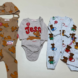 베베드피노 바디슈트 조끼세트 레깅스 모자세트 80일괄 이미지