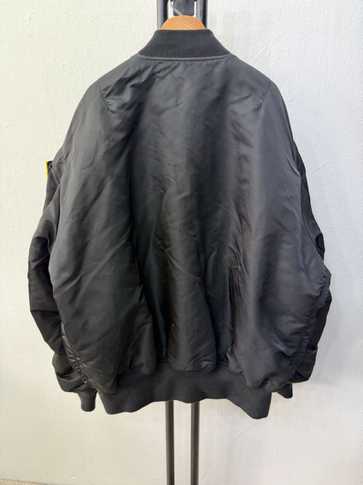 정품) 알파인더스트리 MA-1 블랙 패치 봄버 자켓 XXL 이미지