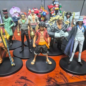 정품 일괄 원피스 극장판 스탬피드 피규어 루피 사보 스모커 로브루치 로우 이미지