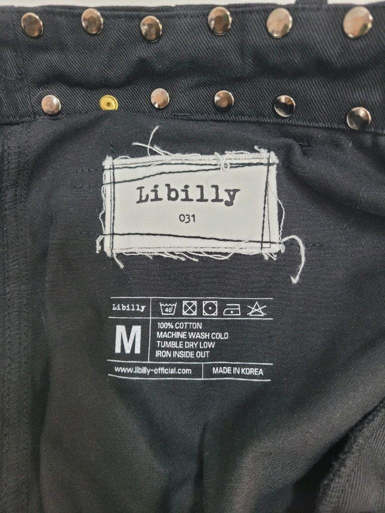 (새상품급) Libilly 리빌리 멀티 포켓 와이드 카고 팬츠 / 남 M 블랙 데님 이미지