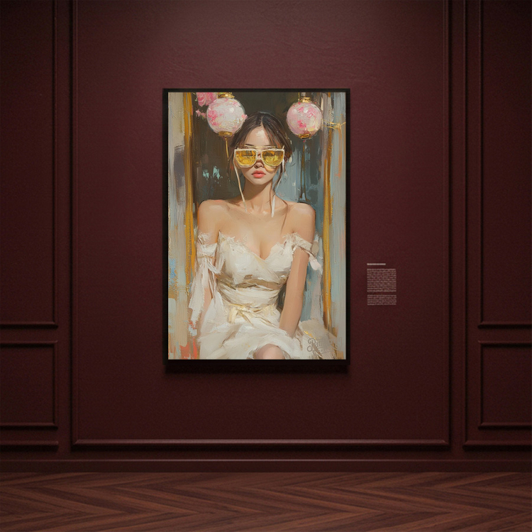 태양 아래 감정은 잠든다 그림 액자 팝아트 인테리어소품 여인그림 인물액자 감성 유화풍 대형 벽걸이 거실 카페 꾸미기 이미지