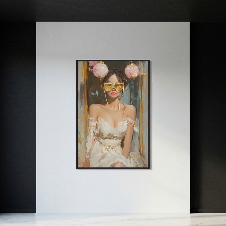 태양 아래 감정은 잠든다 그림 액자 팝아트 인테리어소품 여인그림 인물액자 감성 유화풍 대형 벽걸이 거실 카페 꾸미기 이미지