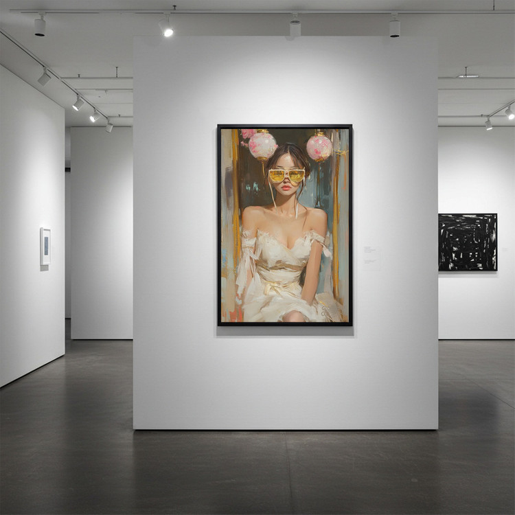 태양 아래 감정은 잠든다 그림 액자 팝아트 인테리어소품 여인그림 인물액자 감성 유화풍 대형 벽걸이 거실 카페 꾸미기 이미지