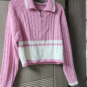 믹스인 꽈배기 니트 가디건 이미지