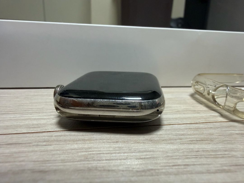 애플워치 6 44mm 스테인리스 실버 이미지