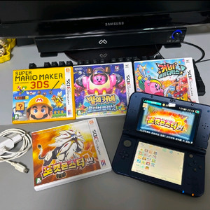 뉴닌텐도 3ds xl + 게임칩 4개 이미지