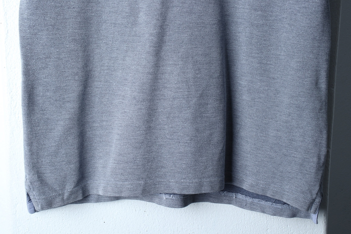 (M-L) 타미힐피거 반팔 카라 티셔츠 그레이 무지 이미지