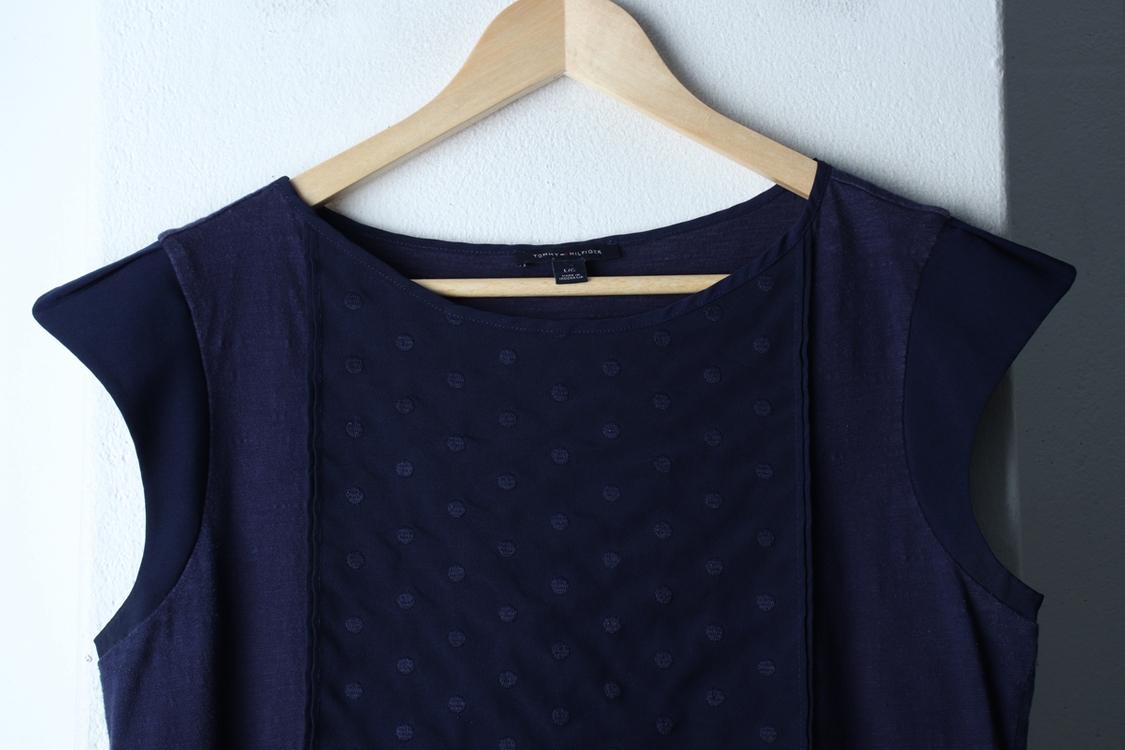 W(L-XL) 타미힐피거 반팔 티셔츠 반소매 네이비 이미지