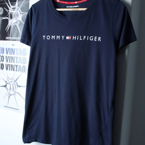 W(XL-2XL) 타미힐피거 반팔 티셔츠 레터링 이미지