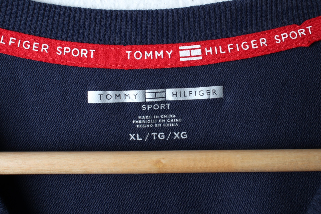 W(XL-2XL) 타미힐피거 반팔 티셔츠 레터링 이미지