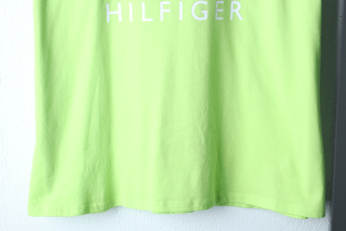 W(XL-2XL) 타미힐피거 반팔 티셔츠 수선 빅로고 이미지