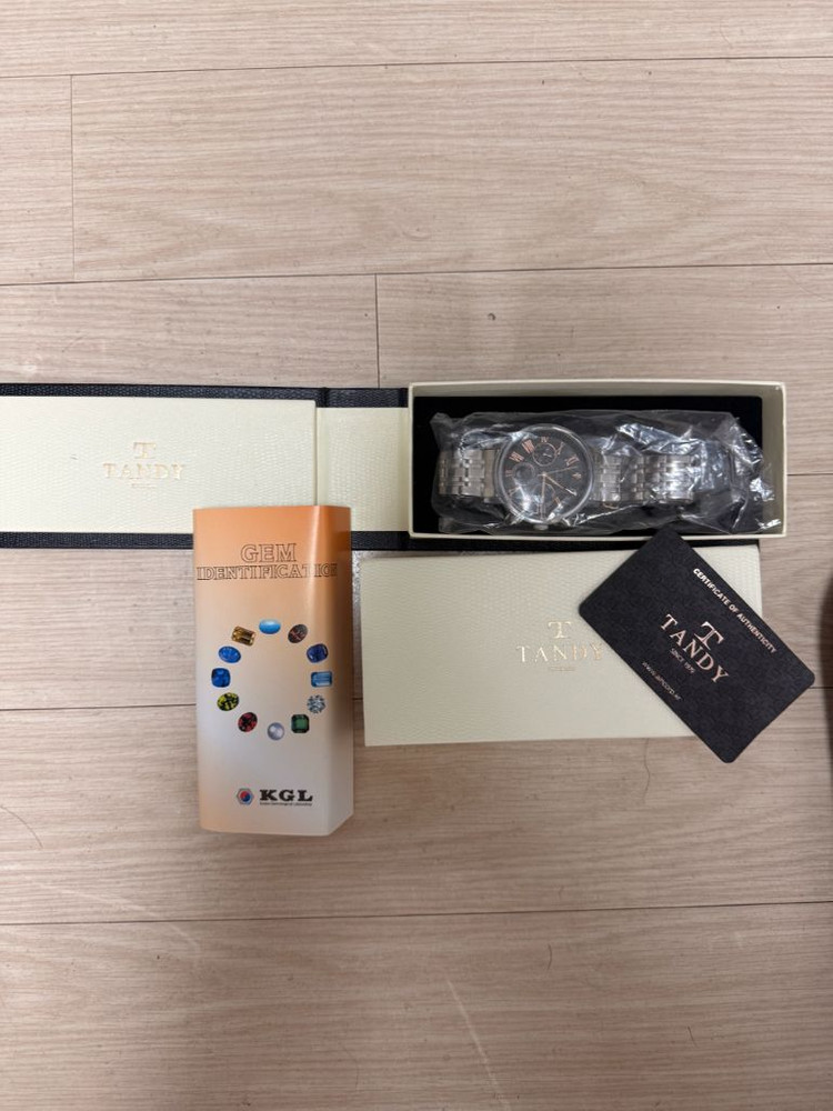 탠디 다이아몬드 메탈 시계 DIA-3605 BK 묻따 이미지
