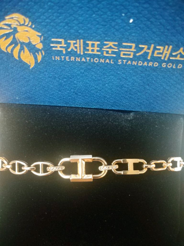 국제표준금거래소여성14k팔찌17.5cm2.458돈(풀세트) 이미지