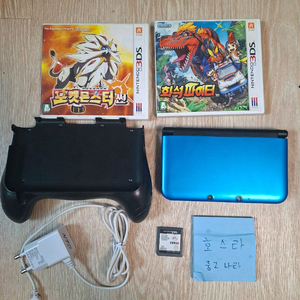 닌텐도 3ds xl 포켓몬뱅크 썬 화석파이터 피파08 깨끗함 이미지