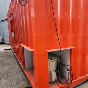 오렌지색 통창.냉온풍기 3*6 컨테이너 임대 이미지