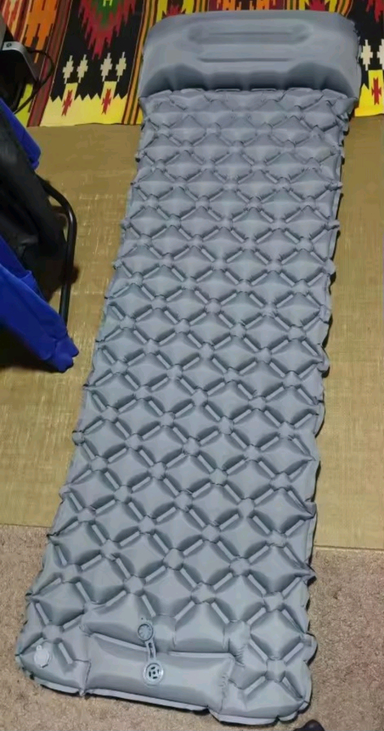 백패킹, 캠핑용 펌프 내장 에어매트(새상품)-5cm 이미지