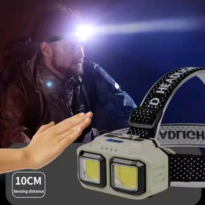 충전식 및 센서 헤드랜턴 COB LED - 새상품 이미지