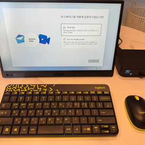 [새재품 / 인텔 코어3] ASUS NUC14MNK35 + Asus Mb169ck + 로지텍 무선 키보드 + 마우스 이미지
