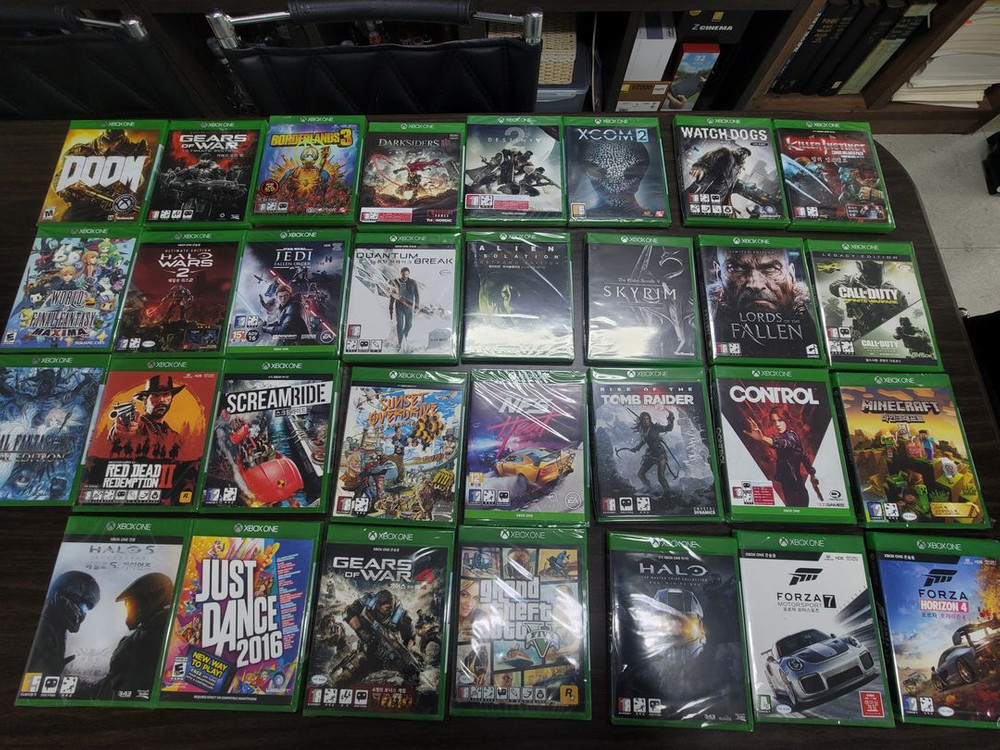 PS4, 닌텐도 스위치, 엑스박스 게임 타이틀 모음 이미지