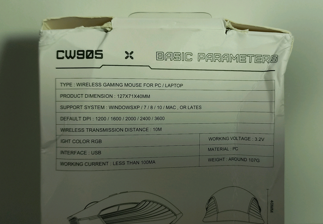 사무용/게이밍 핑크색 무선마우스 새거 이미지