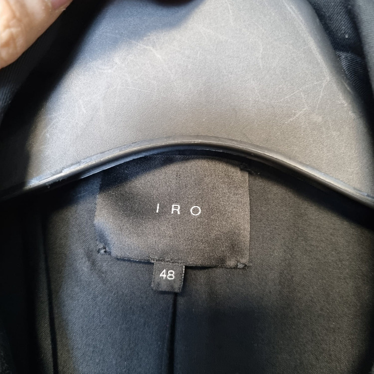 IRO 이로 블랙 후드 코트 자켓 48 메이커광 이미지