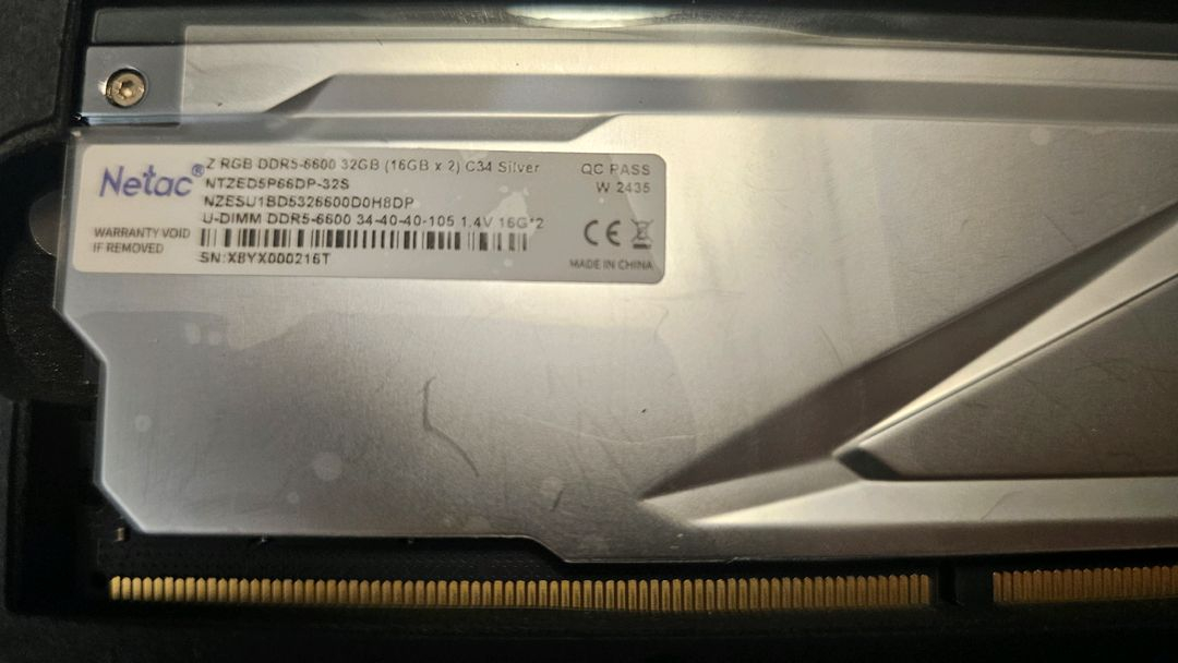 netac DDR5 16gb x2 총 32gb 하이닉스 칩 이미지