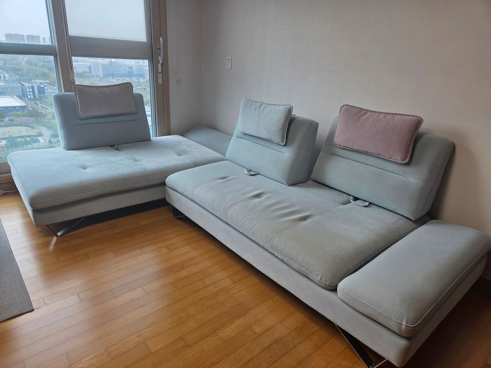 모듈형 패브릭 4인용 소파 이미지