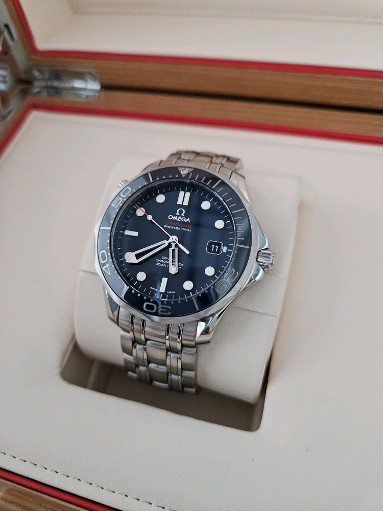 (18년식 국내매장풀셋)오메가 씨마스터 41밀리 청판 이미지