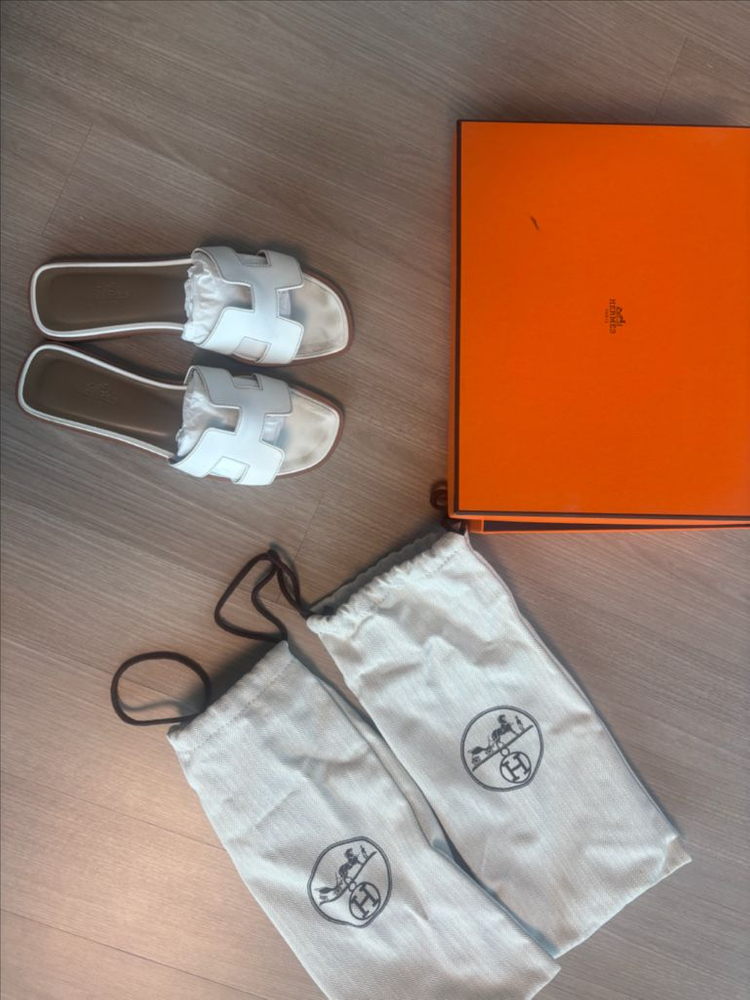에르메스 오란 샌들 화이트 37 이미지