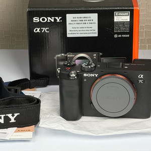 소니 A7C 블랙 미러리스 풀프레임 카메라 바디 이미지