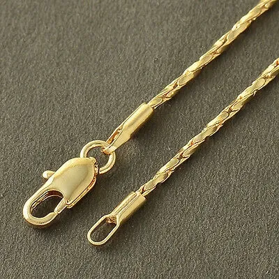 새 18K GF 18인치 골드 체인 목걸이 기념일 이미지