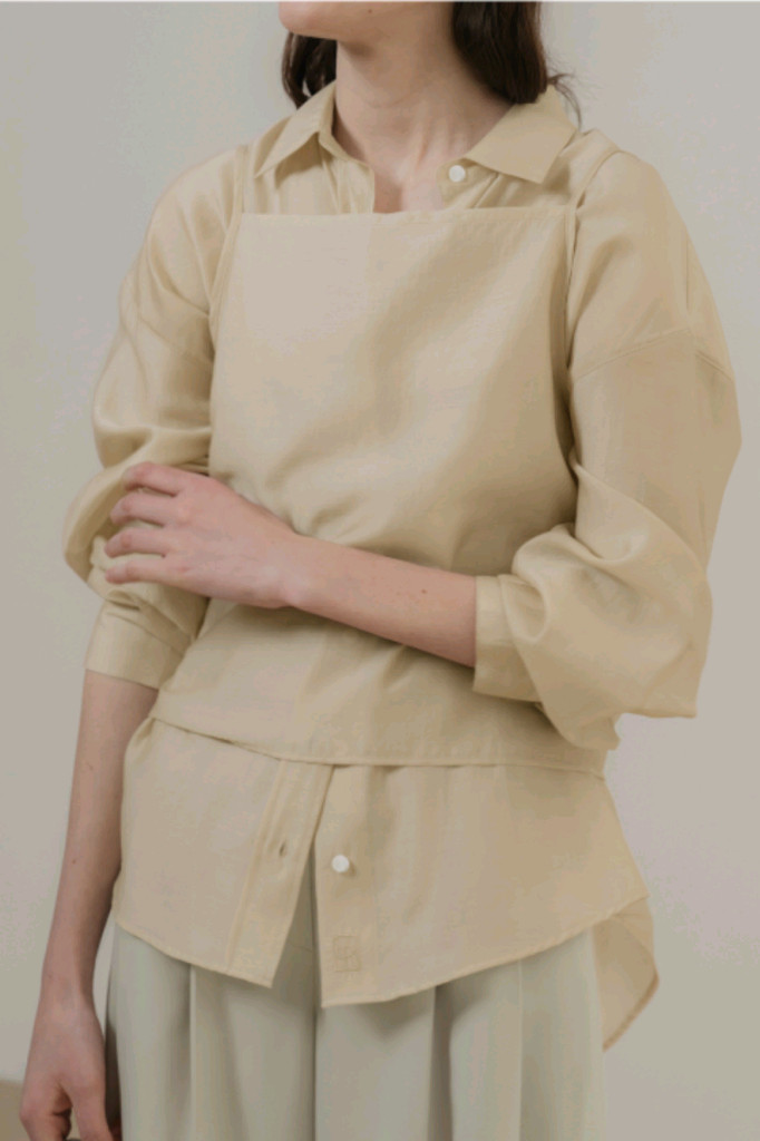 유메르 로렌 블라우스 네이비 이미지