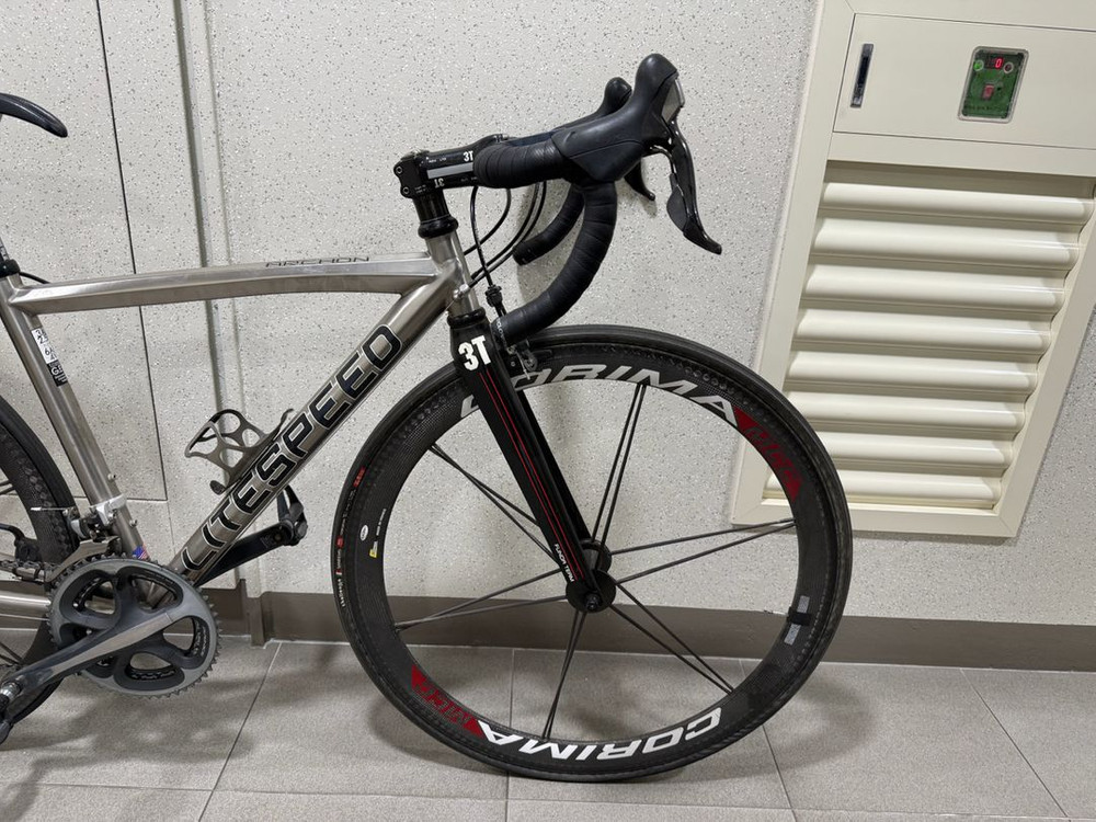 (S)라이트스피드 아르콘 티타늄 로드 자전거 판매 (코리마 카본휠 세팅) 이미지