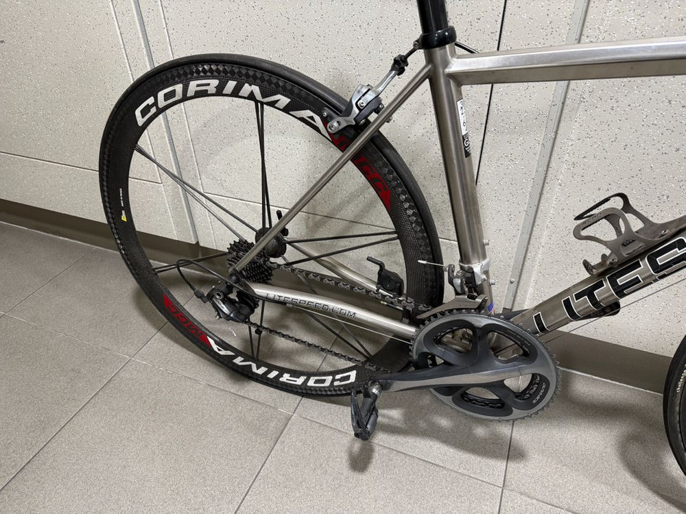 (S)라이트스피드 아르콘 티타늄 로드 자전거 판매 (코리마 카본휠 세팅) 이미지