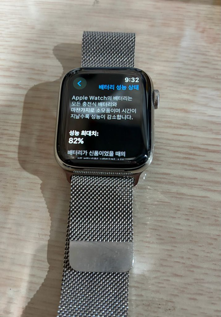 애플워치 시리즈 5 스테인리스 스틸 밀레니즈 루프(셀룰러) 44mm + 메탈줄 이미지