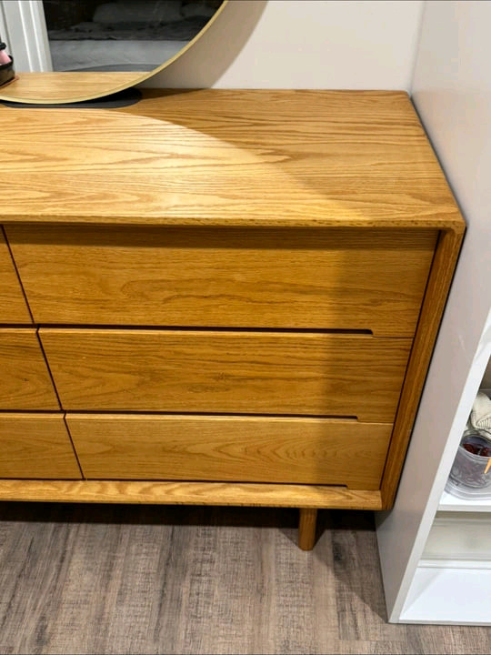 아울퍼니쳐 레드오크 원목 서랍장 정리합니다 이미지