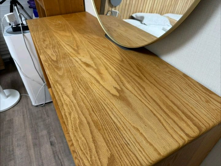 아울퍼니쳐 레드오크 원목 서랍장 정리합니다 이미지