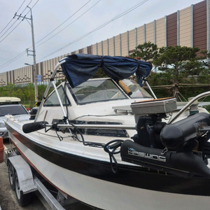 낚시보트 21피트 하우스 타입 80마력4사이클 인젝션 트레일러, 하스윙 가이드모터 포함 이미지