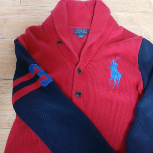 폴로 남아 140-150 니트숄더윙 가디건 택포 이만원 이미지
