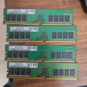 삼성 DDR4 8GB 3200AA 메모리 4개 세트 이미지