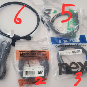 HDMI 스테레오 각종 케이블 새제품 이미지