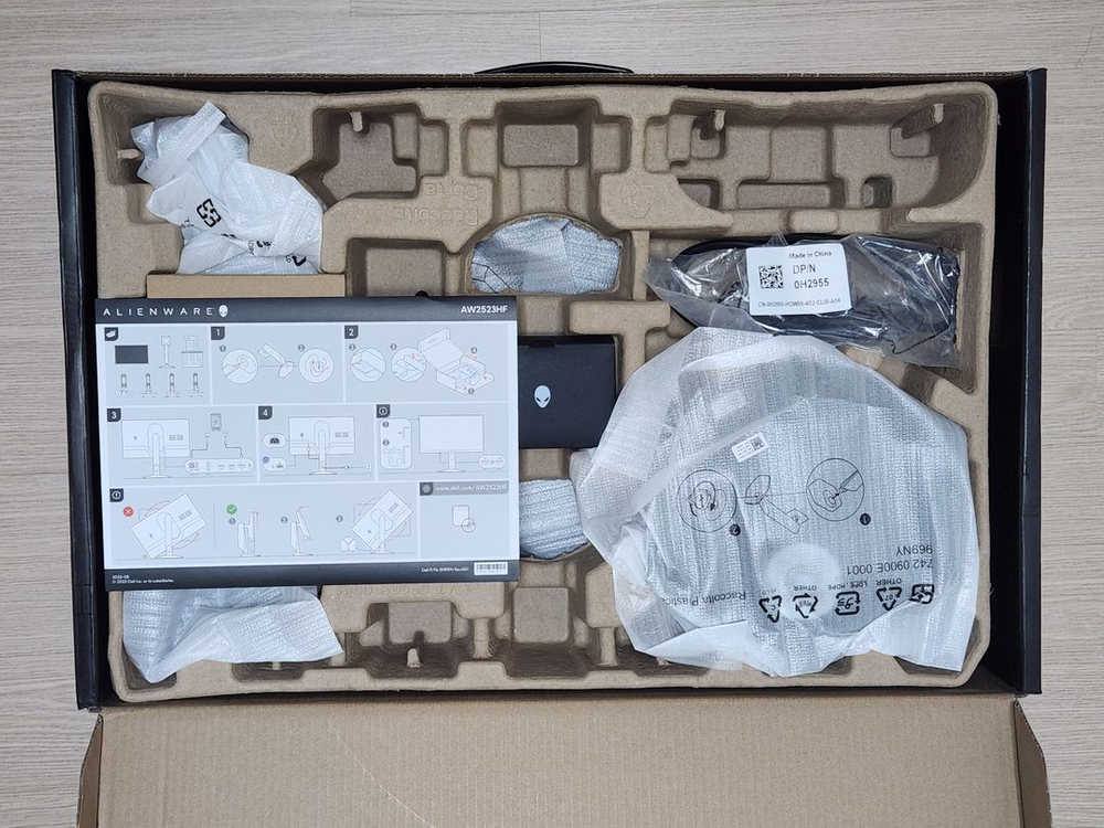 델 에일리언웨어 AW2523HF 모니터 이미지