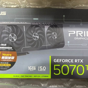 [미개봉 새상품] ASUS RTX 5070ti PRIME 아수스 프라임 as 4년 이미지