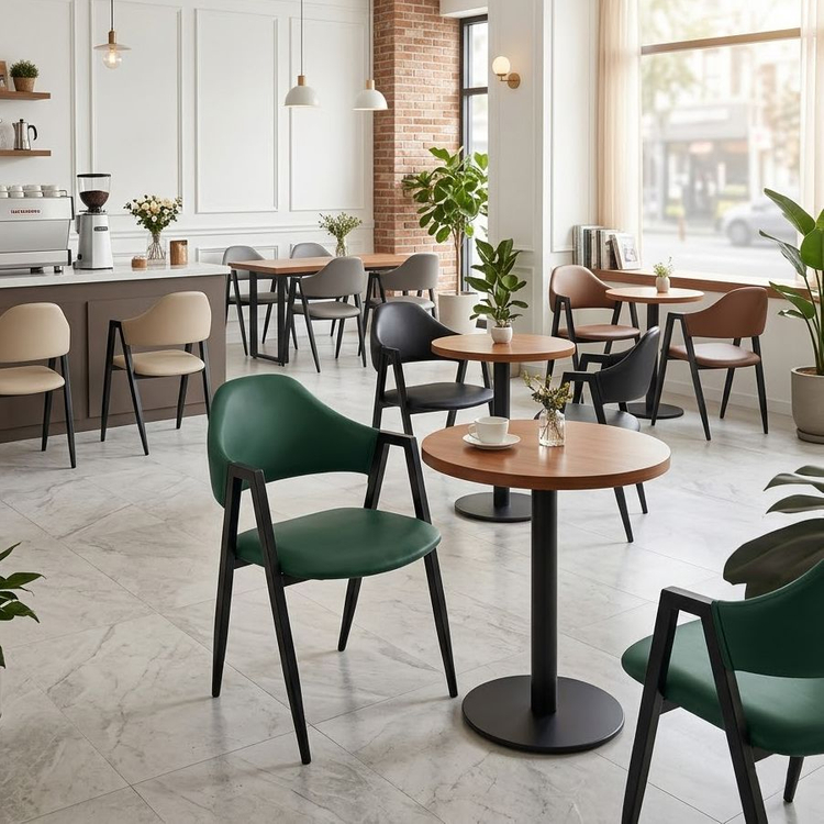 (( 미개봉 새상품 )) 팔걸이형 카페의자, 업소용의자, 식탁의자, 암체어, 업소용체어, 식당의자 이미지