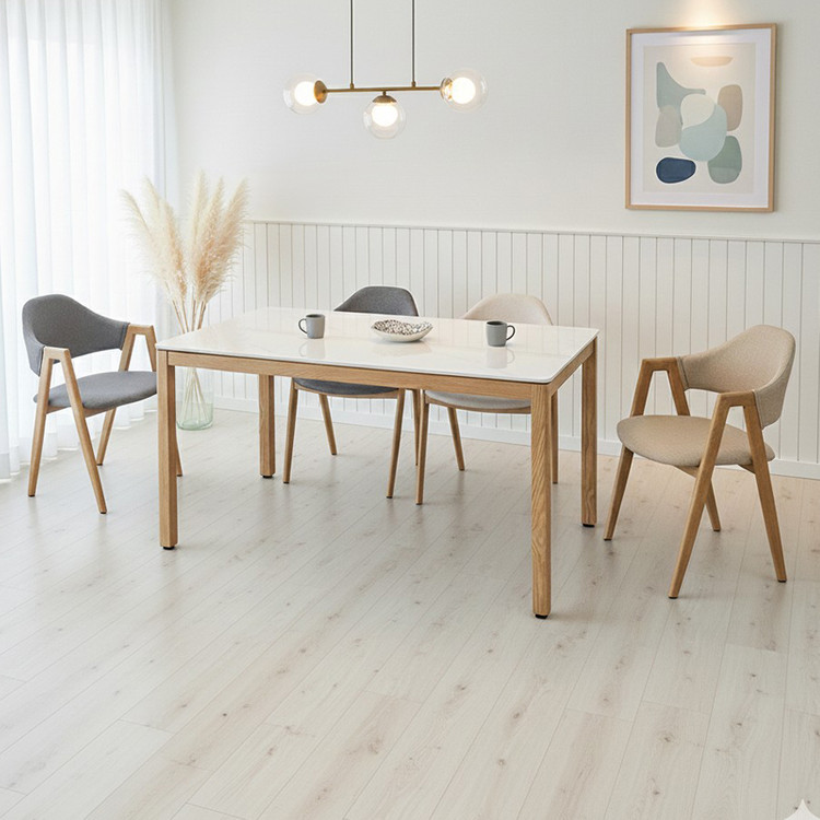 (( 미개봉 새상품 )) 원목느낌 팔걸이형 카페의자, 업소용의자, 식탁의자, 암체어, 업소용체어, PU가죽, 철재 이미지