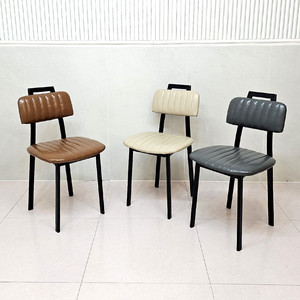 (( 미개봉 새상품 )) 핸들체어, 핸들퀼팅체어, 카페의자, 업소용의자, 식탁의자, 업소용체어,유광PU 이미지